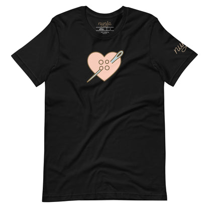Simple Cute Stitched Heart | Unisex T-Shirt