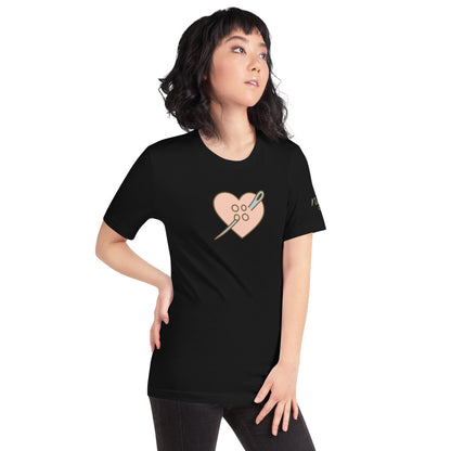 Simple Cute Stitched Heart | Unisex T-Shirt